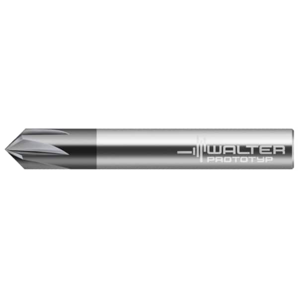 Metric 90 Degree solid carbide chamfer mill, MC501-06.0A4L-WJ30TF, 6 mm diam